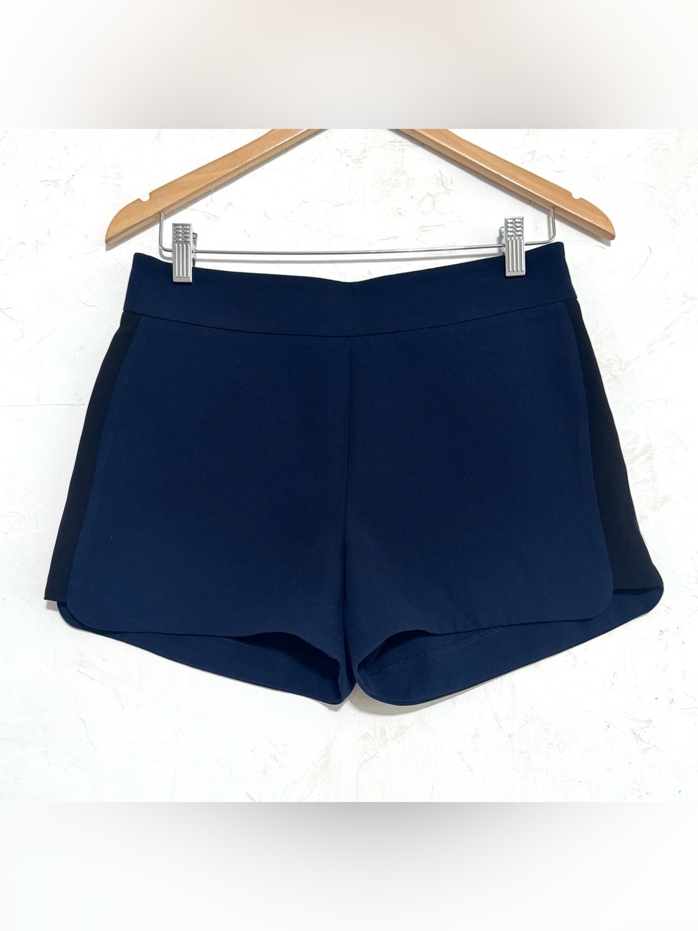 J. Crew Navy Black Colorblock Tailored Shorts Size 2